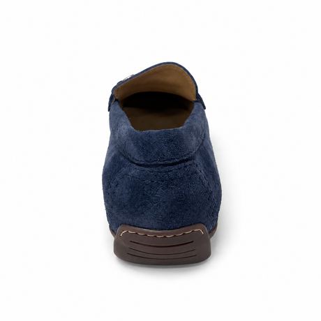 Gia Leather Metal Accent Moccasin - Denim