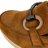 Cushion Walk Comfort Wedge Loafers with Chain Detail - Camel – product image 5