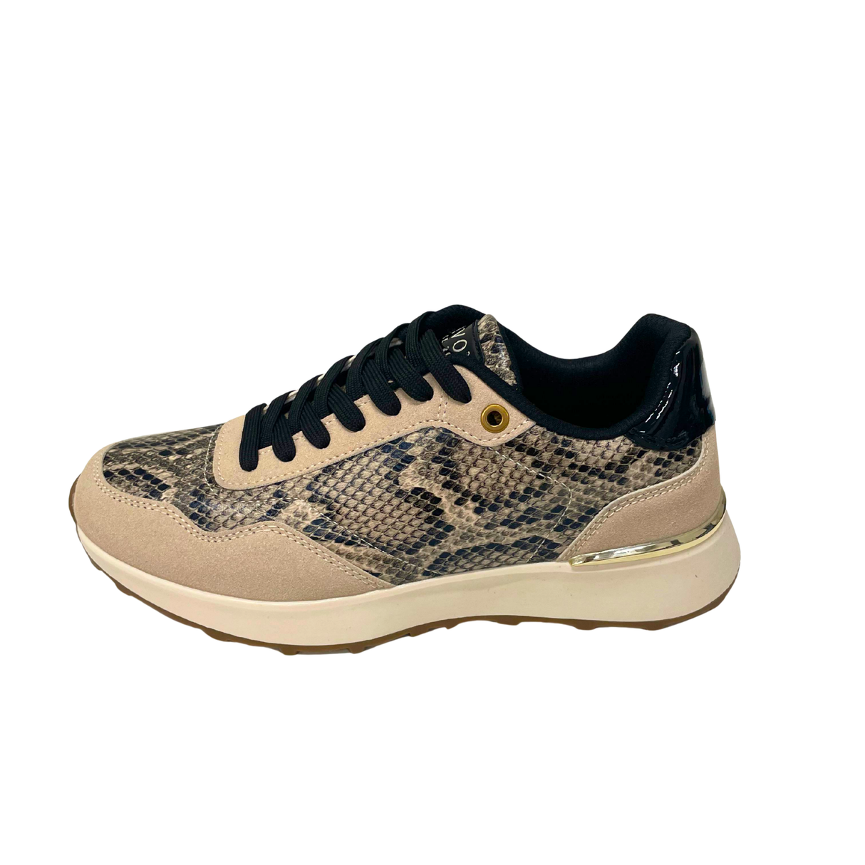Savoy Lace Up Sneaker - Snake/Black
