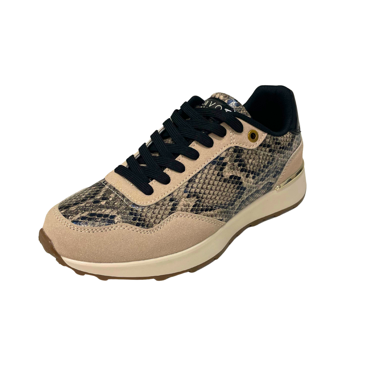 Savoy Lace Up Sneaker - Snake/Black