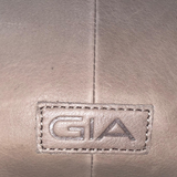 Gia Leather Curved Top Shoulder Bag - Taupe