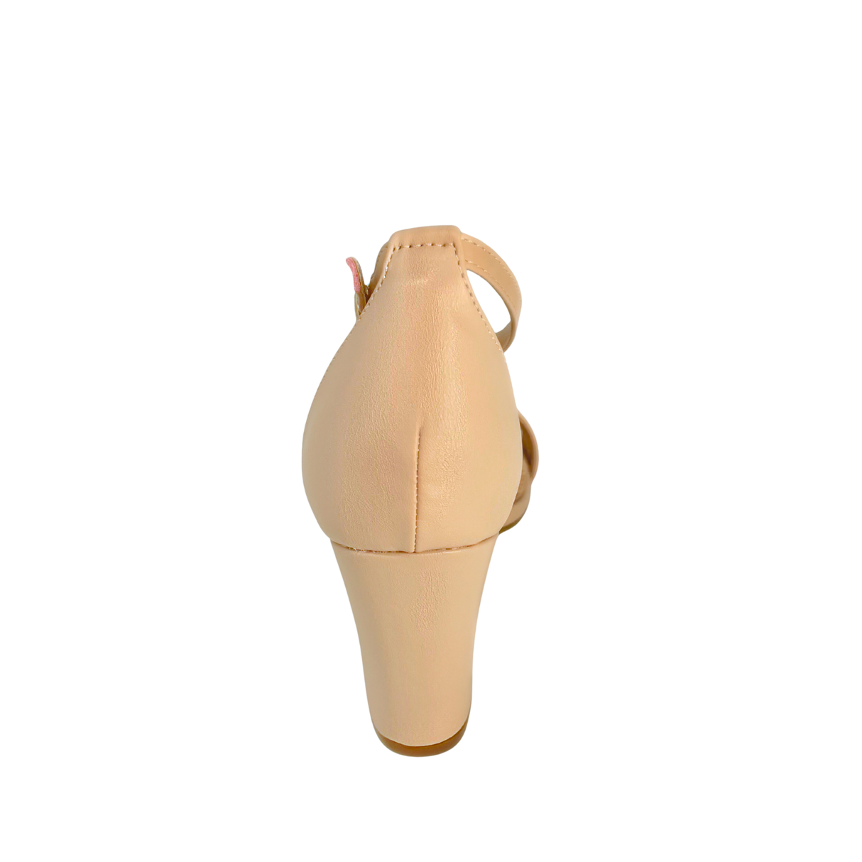 Orbit Multi Strap Block Heel Sandals - Nude – detail shot