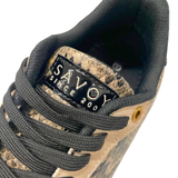 Savoy Lace Up Sneaker - Snake/Black
