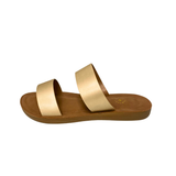 Double Strap Comfort Slip In - Gold