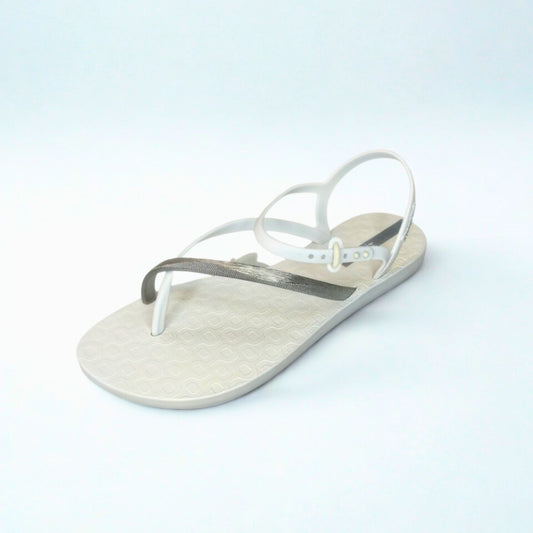 Ipanema grey/silver ELEGANT TOE POST slingback sandal
