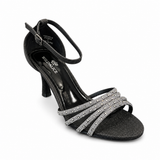 Wild Alice Diamante Glamour Heel - Black
