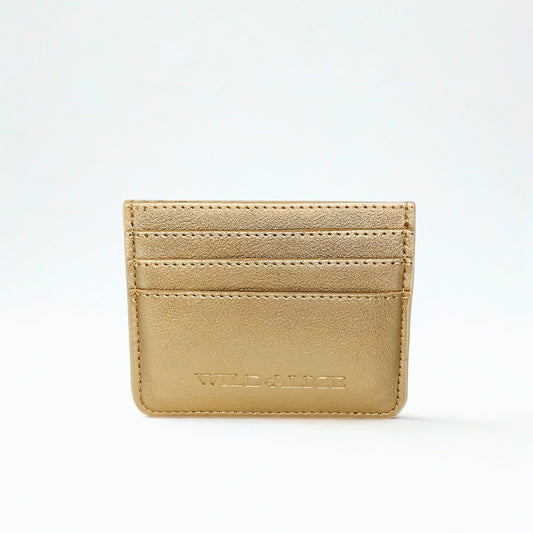 Wild Alice gold CARDHOLDER