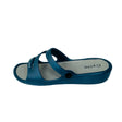 Cycle Navy Triple Strap Comfort Slide Sandal – side view