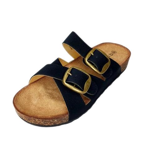 Queue Black Criss Cross Double Buckle Birkie – product image 1