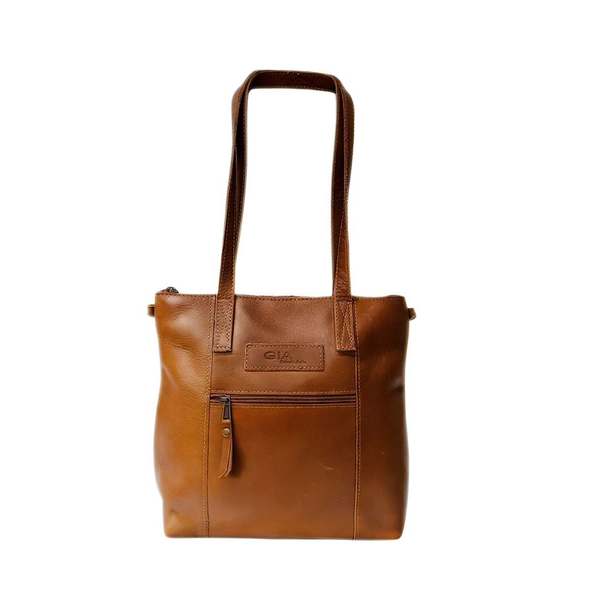 Gia Ariana Leather Handbag - Chestnut