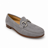 Gia Leather Horsebit Moccasin - Stone