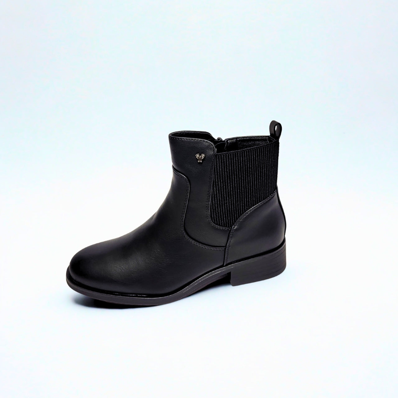 Butterfly classic black ankle boot