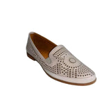 Gia Silver Grey Leather Cut Out Loafer – product image 1