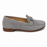 Gia Leather Horsebit Moccasin - Stone