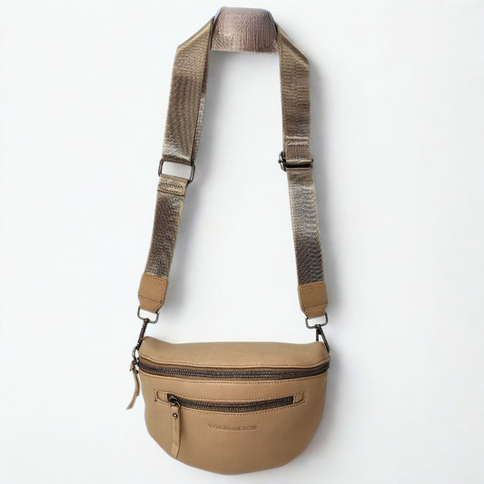 Wild Alice taupe moonbag