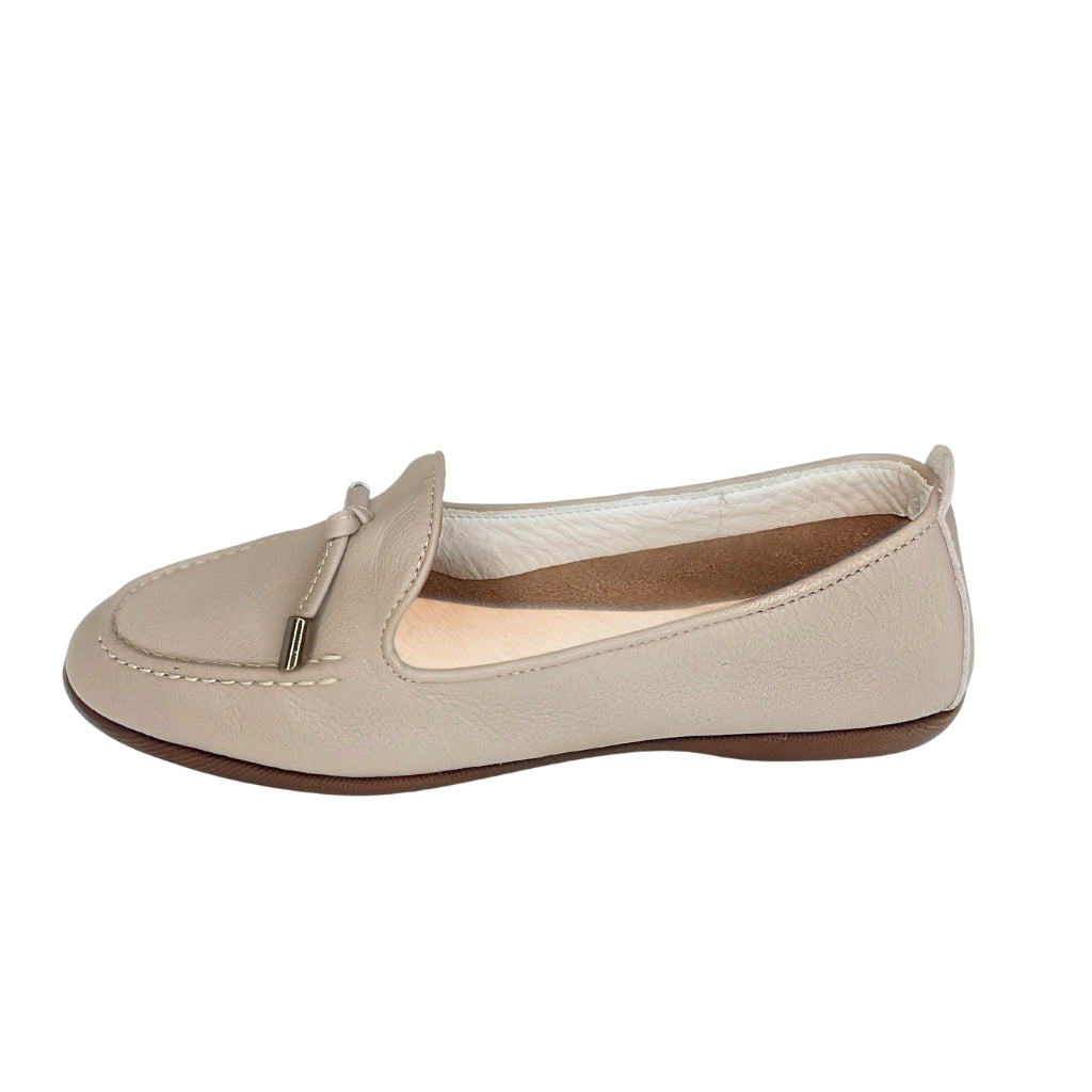 Gia grey LEATHER COMFORT moccasin