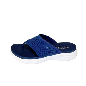 Skechers Navy Ultra Flex 3.0 Sandal – side view