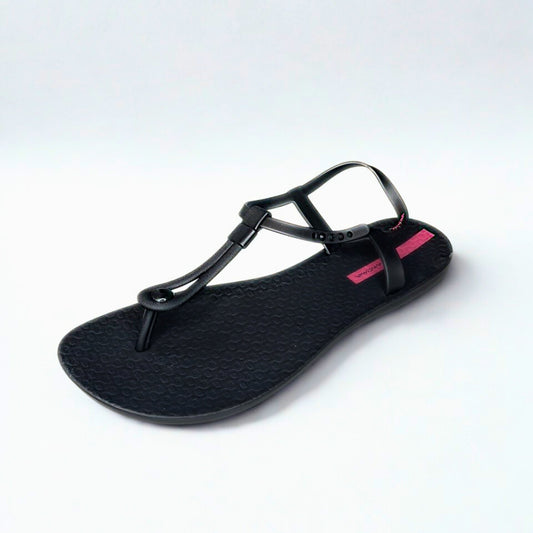 Ipanema black TOE POST slingback sandal