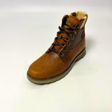 Caterpillar Leather Charli tan boot with textured nubuck leather upper, breathable lining, EVA foam footbed, high-traction rubber outsole & lace-up closure. 2