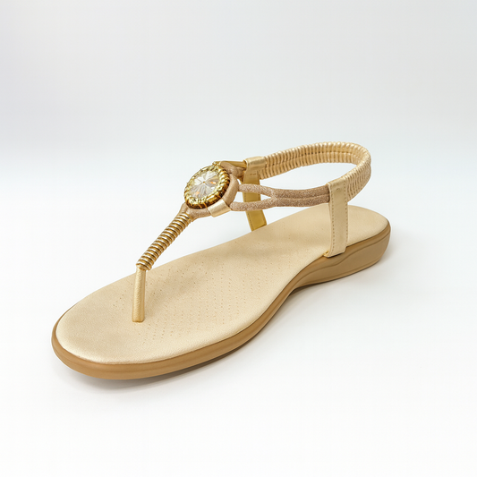 Savoy gold EMBELLISHED sandal