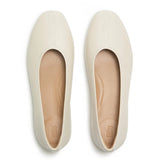 Fitflop Delicato High-Cut Metallic Soft-Leather Ballet Flats - Paris Beige