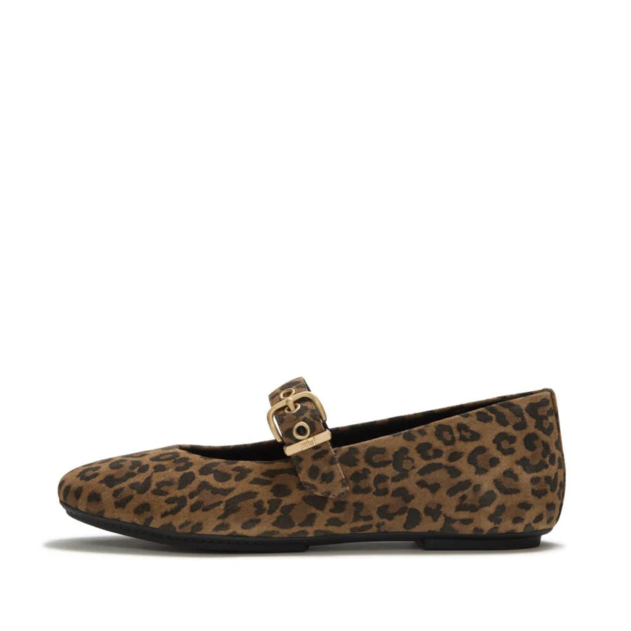 Fitflop DELICATO Suede Mary Janes - Leopard