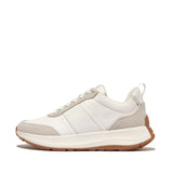 Fitflop F-mode Flow Fabric Flatform Sneaker - White