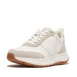 Fitflop F-mode Flow Fabric Flatform Sneaker - White
