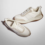 Fitflop F-mode Flow Fabric Flatform Sneaker - White