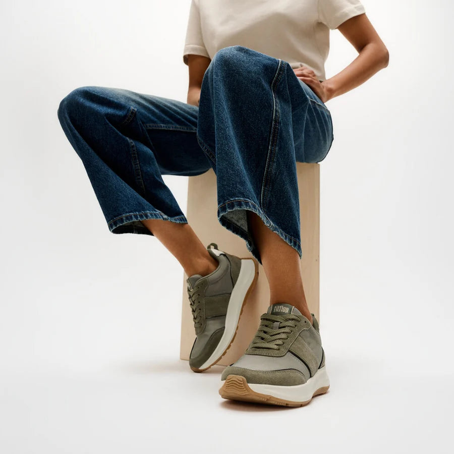 Fitflop F-MODE Flow Mesh Metallic - Grey Sage