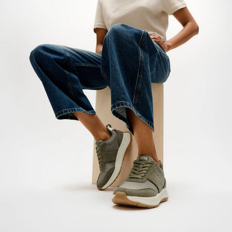 Fitflop F-MODE Flow Mesh Metallic - Grey Sage