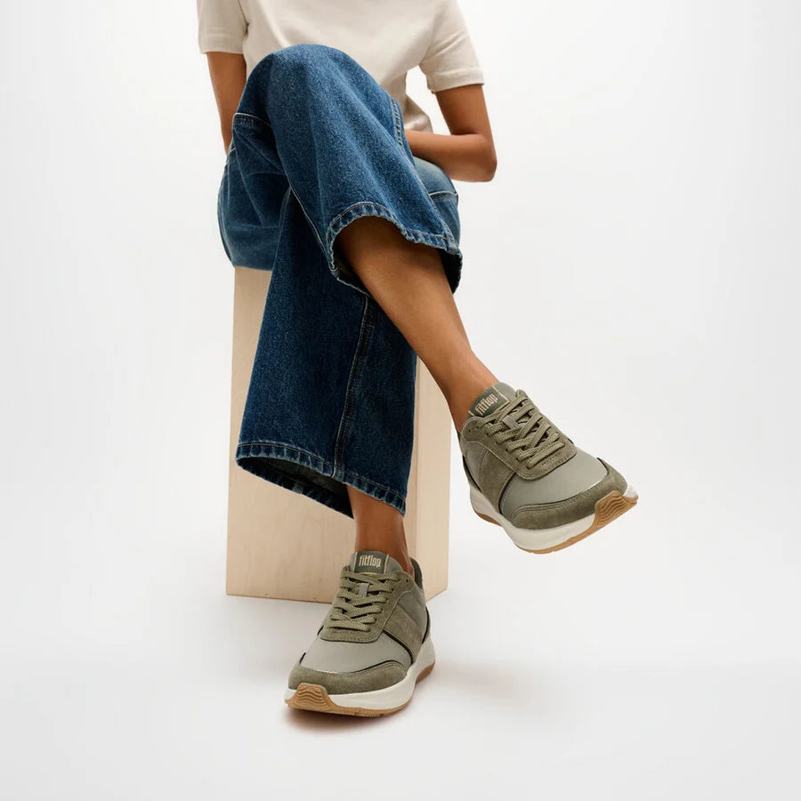 Fitflop F-MODE Flow Mesh Metallic - Grey Sage