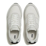 Fitflop F-MODE Flow Snake Glitter Trainers -  Silver/Urban White