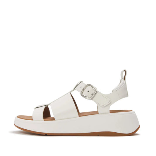 Fitflop urban white F-MODE LEATHER fisherman sandals