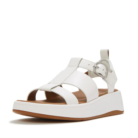 Fitflop Urban White F-mode Leather Fisherman Sandals – side view