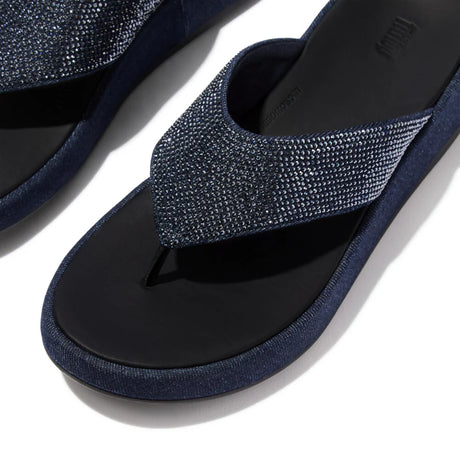 Fitflop Denim F-mode Toe Post – detail shot