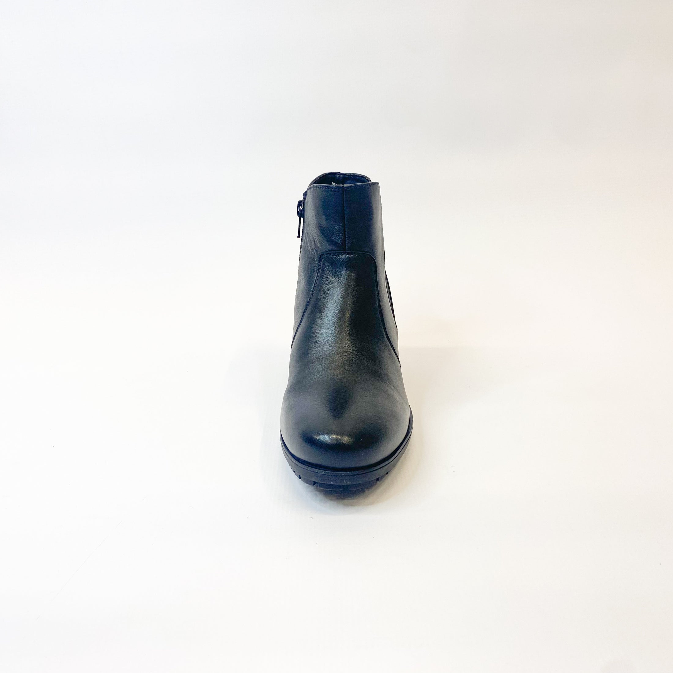 Hush Puppies black leather boot Queue Shoes