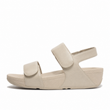 Fitflop Lulu Adjustable Leather Back-Strap Sandal - Hazy Taupe