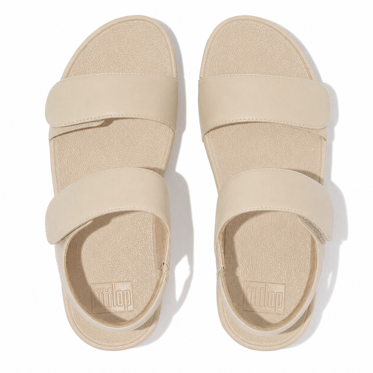 Fitflop Lulu Adjustable Leather Back-Strap Sandal - Hazy Taupe