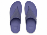 Fitflop Lulu Shimmerglitz Toe-Post Sandal - Nightfall Blue