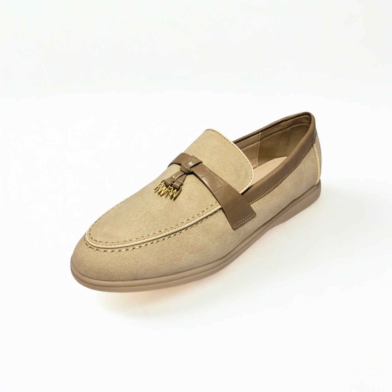 Footworks tassel taupe loafer – Queue Shoes