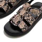 Fitflop GEN-FF Fisherman Sandals - Snake (Hazy Taupe/Black)