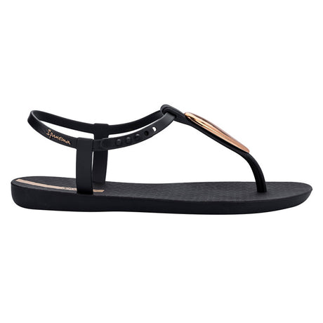 Ipanema Class Luxury Sandal - Black Gold side view