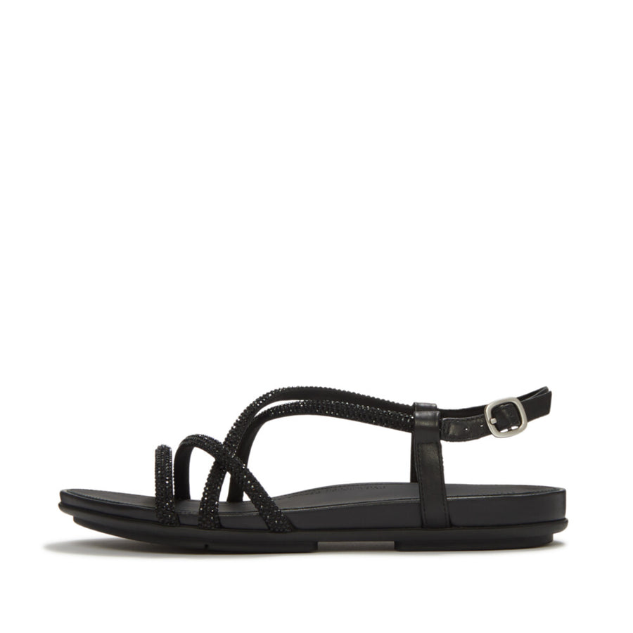Fitflop black GRACIE crystal strappy sandals
