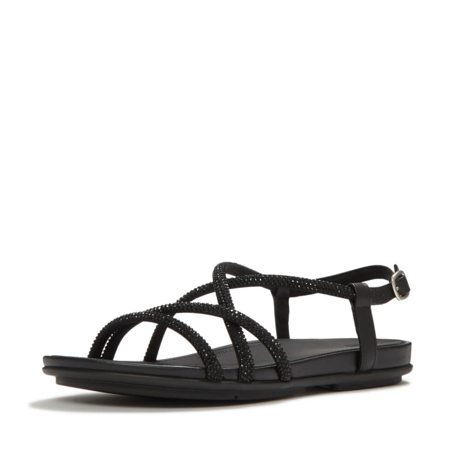 Fitflop black GRACIE crystal strappy sandals