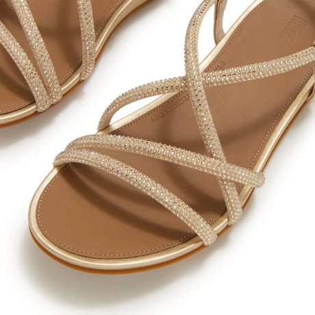 Fitflop Platino Gracie Crystal Strappy Sandals – detail shot