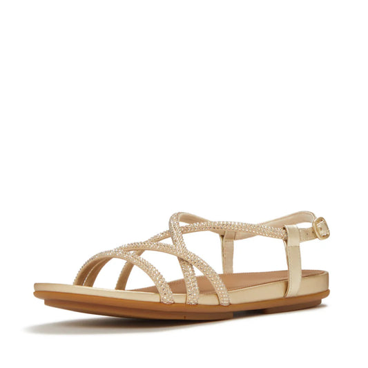 Fitflop platino GRACIE crystal strappy sandals