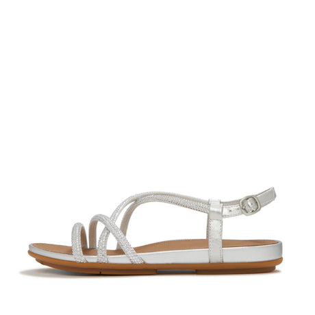 Fitflop Silver Gracie Crystal Strappy Sandals – product image 1