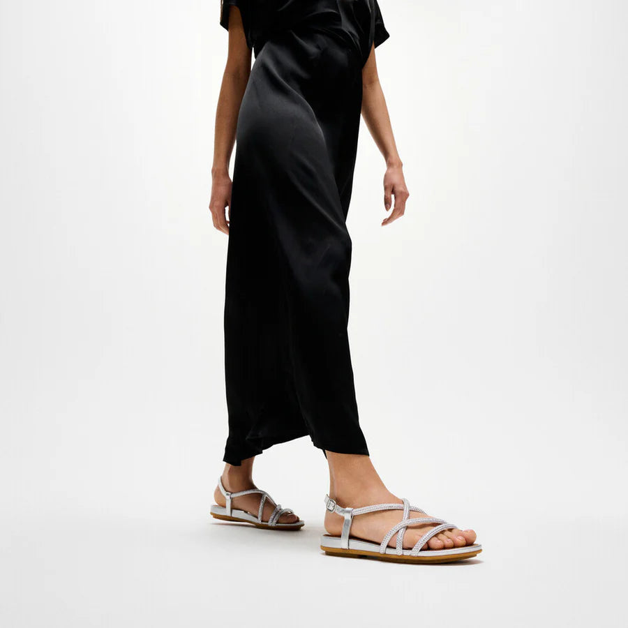 Fitflop silver GRACIE crystal strappy sandals