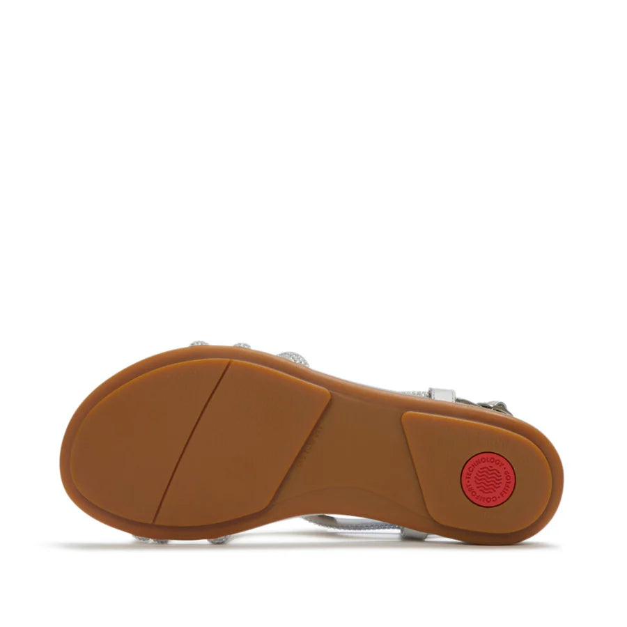 Fitflop silver GRACIE crystal strappy sandals